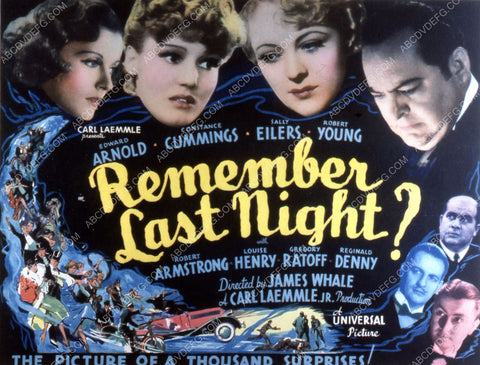 Edward Arnold Sally Eilers Constance Cummings film Remember the Night 35m-4771