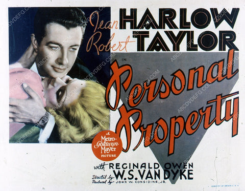 Jean Harlow Robert Taylor film Personal Property 35m-4901