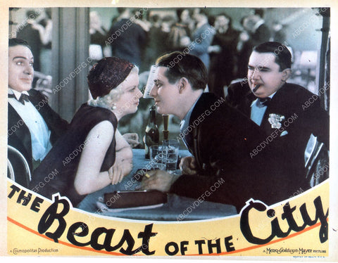 Jean Harlow Walter Huston film The Beast of the City 35m-4927