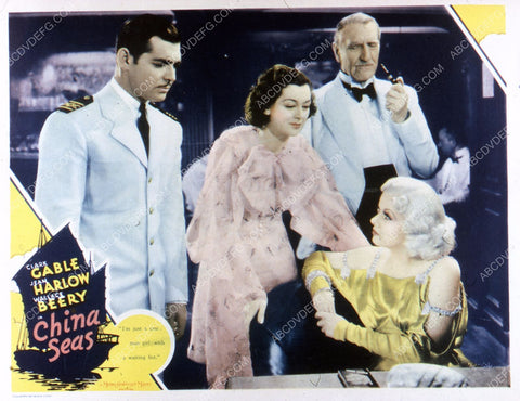 Clark Gable Rosalind Russell Jean Harlow film China Seas 35m-4933