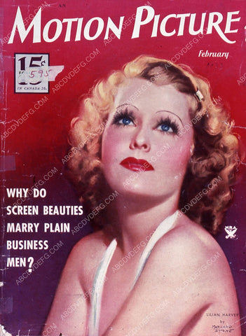 Lilian Harvey Motion Picture magazine cover 35m-5015