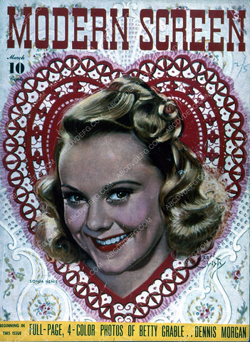 Sonja Henie Modern Screen magazine cover 35m-5118