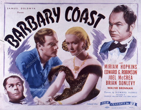 Miriam Hopkins Joel McCrea film Barbary Coast 35m-5206