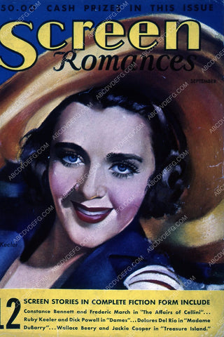 Ruby Keeler Screen Romance magazine cover 35m-5560