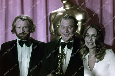 Richard Harris Sally Kellerman Ben Johnson on stage Academy Awards 35m-5578