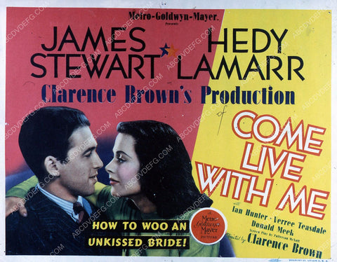 Hedy Lamarr James Stewart film Come Live with Me 35m-5739