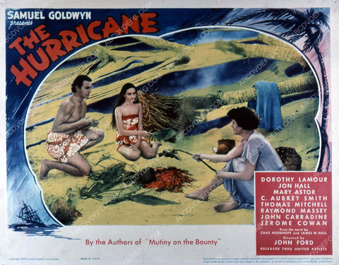 Jon Hall Dorothy Lamour film The Hurricane 35m-5751