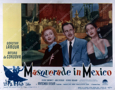 Arturo De Cordova Dorothy Lamour film Masquerade in Mexico 35m-5752