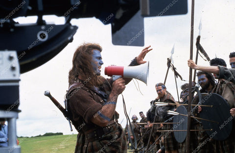 Mel Gibson directing film Braveheart 35m-5831