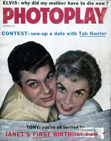 Janet Leigh Tony Curtis Photoplay magazine cover 35m-5901