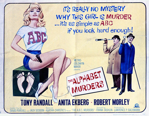 Anita Ekberg Tony Randall film The Alphabet Murders 35m-5986