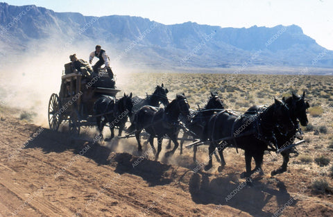 Mel Gibson stagecoach action sequence film Maverick 35m-6166