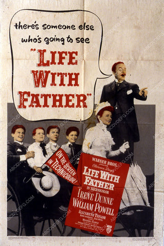 William Powell Irene Dunne film Life with Father 35m-7645