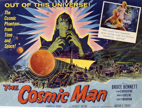 Bruce Bennett sci-fi film The Cosmic Man 35m-7699