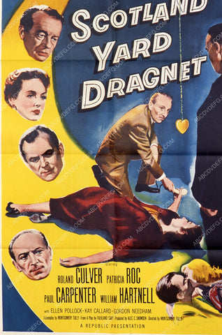 Roland Culver Patricia Roc film Scotland Yard Dragnet 35m-7713