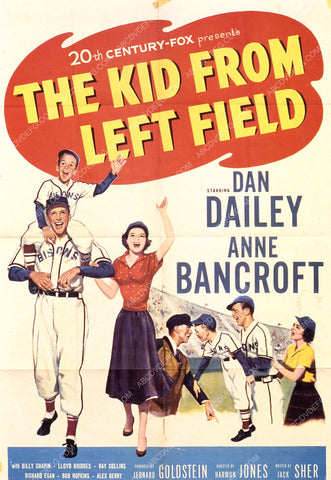 Dan Dailey Anne Bancroft film Angels in the Outfield 35m-7733