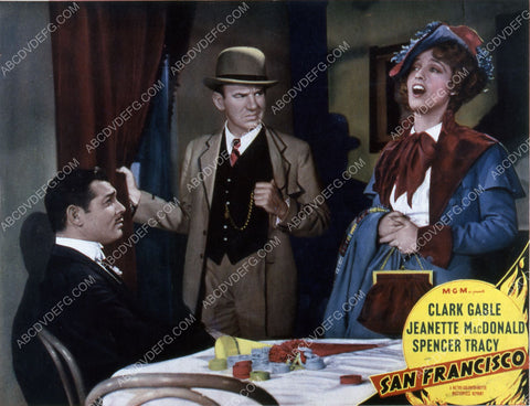Clark Gable Ted Healy Jeanette MacDonald film San Francisco 35m-7777