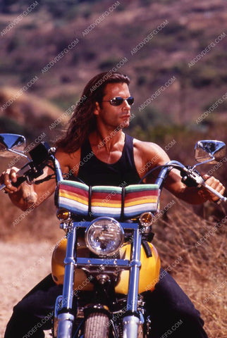 Lorenzo Lamas on his chopper TV Renegade 35m-8341