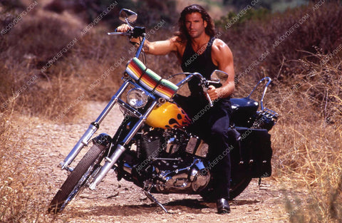 Lorenzo Lamas on his chopper TV Renegade 35m-8349