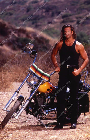 Lorenzo Lamas on his chopper TV Renegade 35m-8351