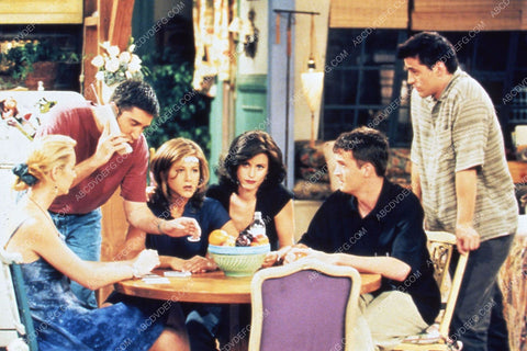 Courteney Cox Jennifer Aniston Lisa Kudrow Matt LeBlanc & cast TV Friends 35m-8563