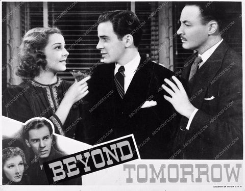 Richard Carlson Jean Parker & cast Christmas film Beyond Tomorrow 3629-04