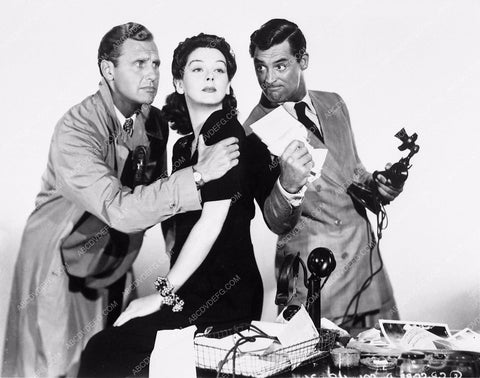 Cary Grant Rosalind Russell Ralph Bellamy classic film His Girl Friday 3645-27
