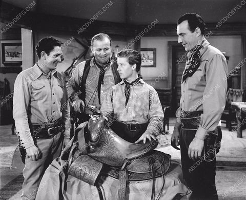 Tom Tyler Bob Steele Rufe Davis Benny Bartlett film Code of the Outlaw 3655-17