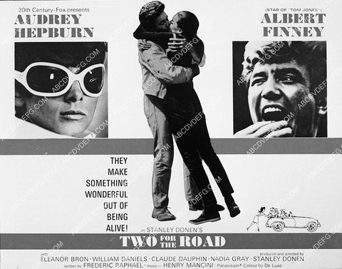 ad slick Audrey Hepburn Albert Finney film Two for the Road 3723-01