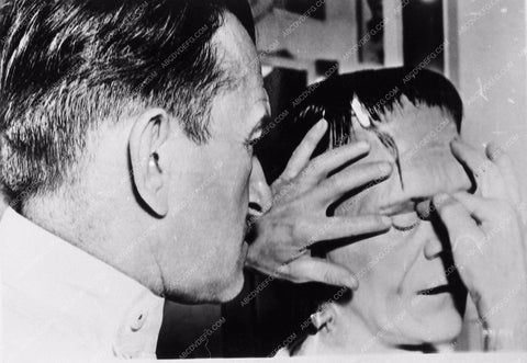 Jack Pierce makeup Boris Karloff horror film Son of Frankenstein 3724-35