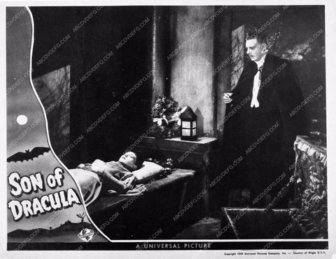 Lon Chaney Jr. add horror film Son of Dracula 3727-30