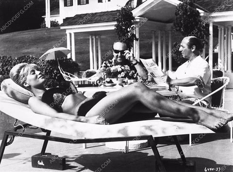 sexy Bobbie Shaw entertains onlookers while sunbathing film Pajama Party 3743-15