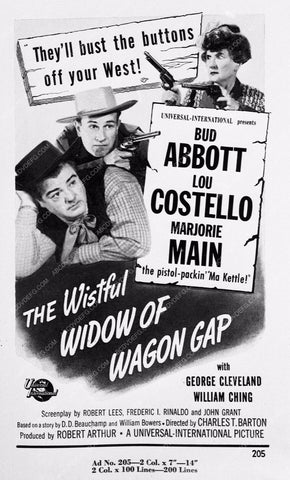 Abbott & Costello add slick The Wistful Widow of Wagon Gap 3761-35