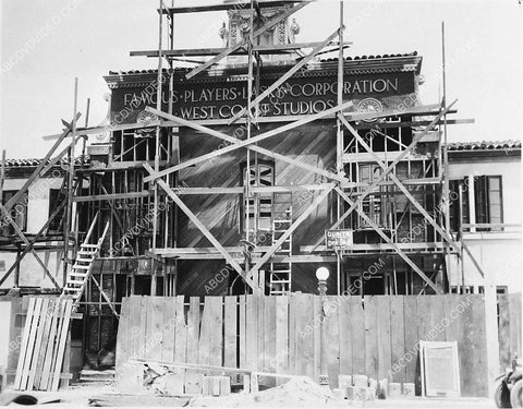 historic Los Angeles Hollywood Famous Players Lasky Paramount Studios being built 3770-10