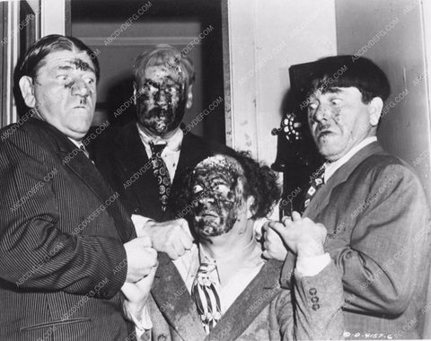 Three Stooges Moe Larry Shemp Vernon Dent short Scrambled Brains 3873-23