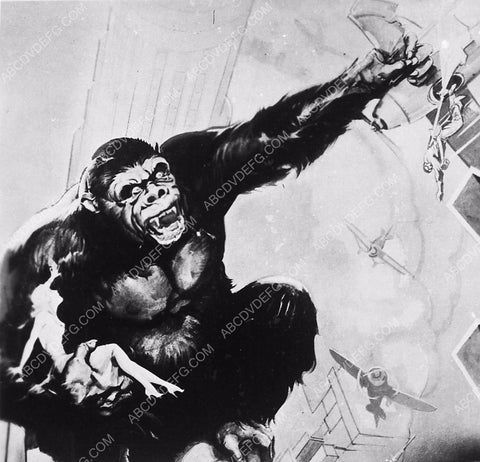 cool classic horror film King Kong poster artwork before text is added 4055-06