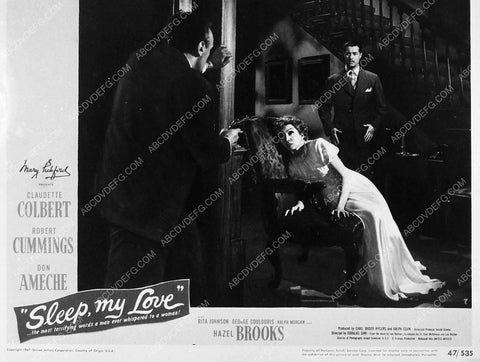 Claudette Colbert Don Ameche film Sleep My Love 4103-06