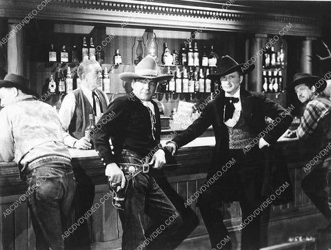 Buck Jones Tim McCoy at the bar western film West of the Law 4146-26
