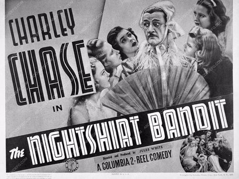 ad slick Charley Chase The Nightshirt Bandit 4303-11