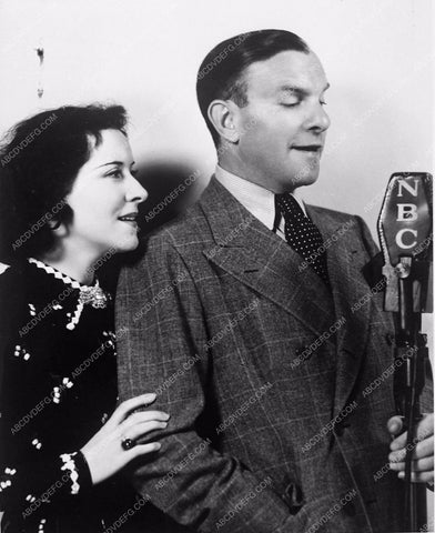 George Burns Gracie Allen and NBC radio microphone 4330-30
