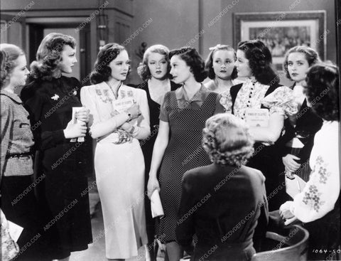 Luise Rainer Paulette Goddard and cast film Dramatic School 4335-13