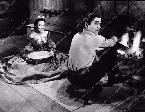 Tyrone Power Linda Darnell fireplace Brigham Young Frontiersman 4395-26