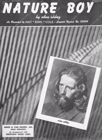 sheet music Nature Boy Eden Abbey recorded by Nat King Cole 4411-34