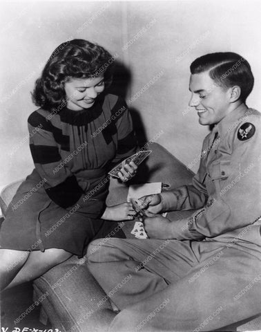Shirley Temple candid playing cards between takes 4439-25