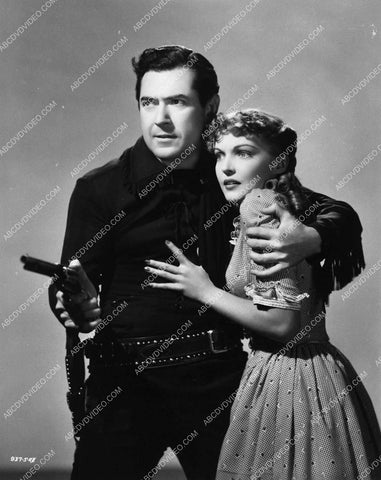 Johnny Mack Brown Louise Stanley western film scene Oregon Trail 4481-11