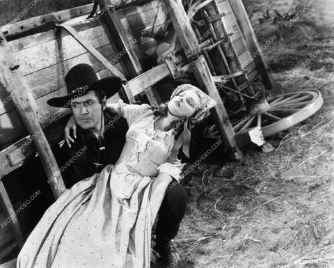 Johnny Mack Brown Louise Stanley western film scene Oregon Trail 4481-13