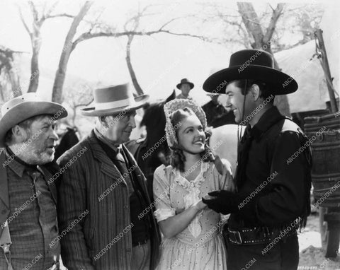 Johnny Mack Brown Louise Stanley Oregon Trail western film scene 4481-19