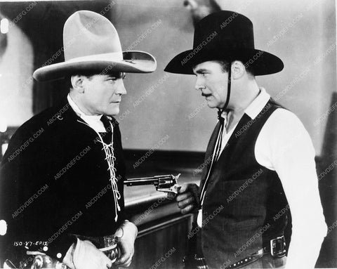 Buck Jones Walter Miller serial film The Roaring West 4519-14