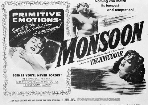 ad slick Diana Douglas film Monsoon 4548-01