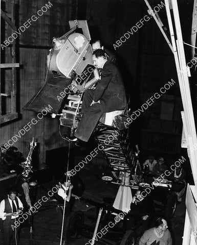 Frank Borzage on the crain behind the camera 4588-31